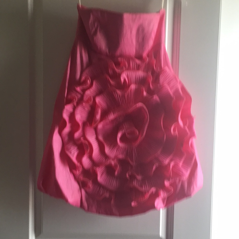 Pink short cocktail dress